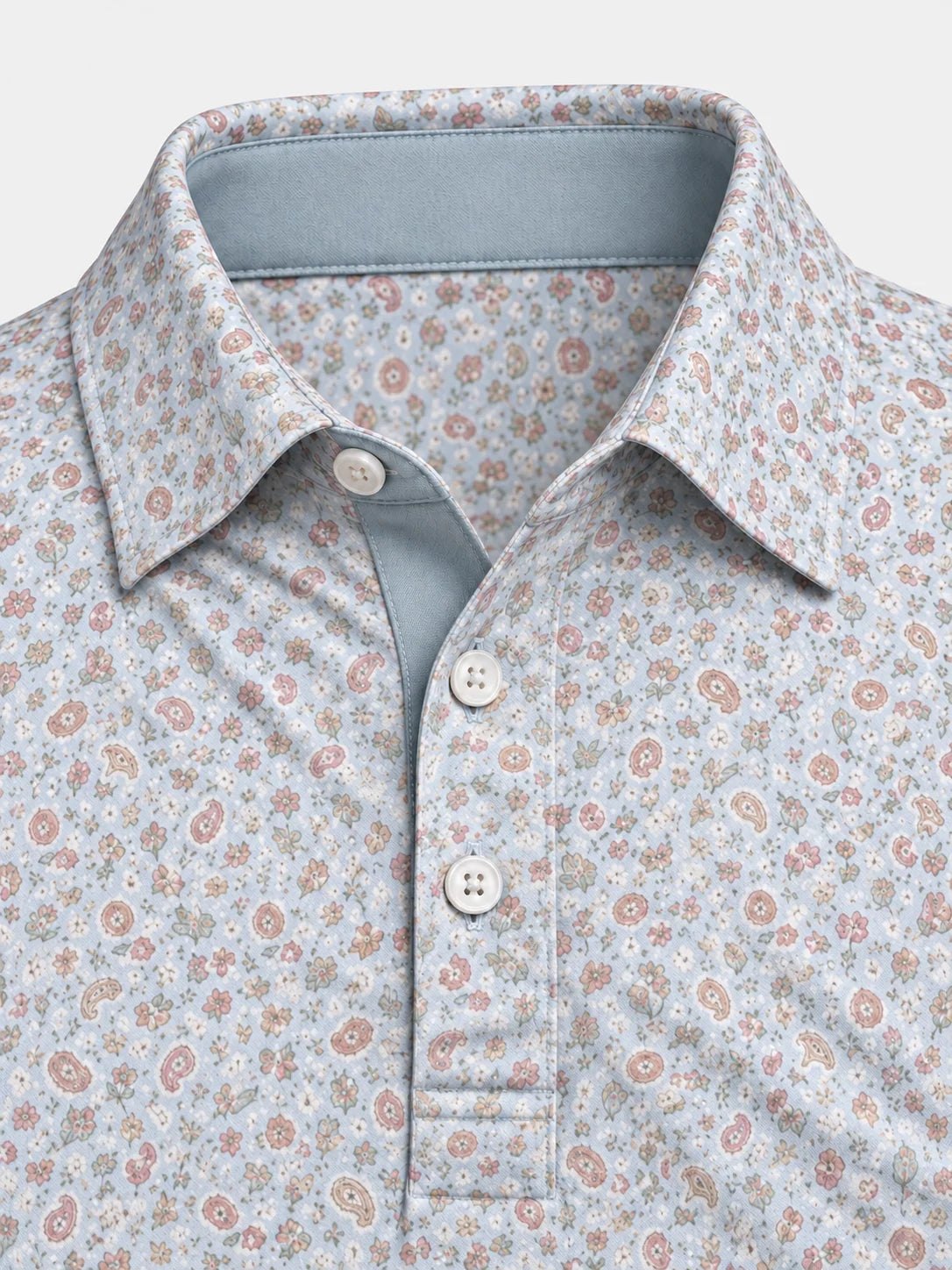 Coastal Paisley Performance-Golf-Poloshirt