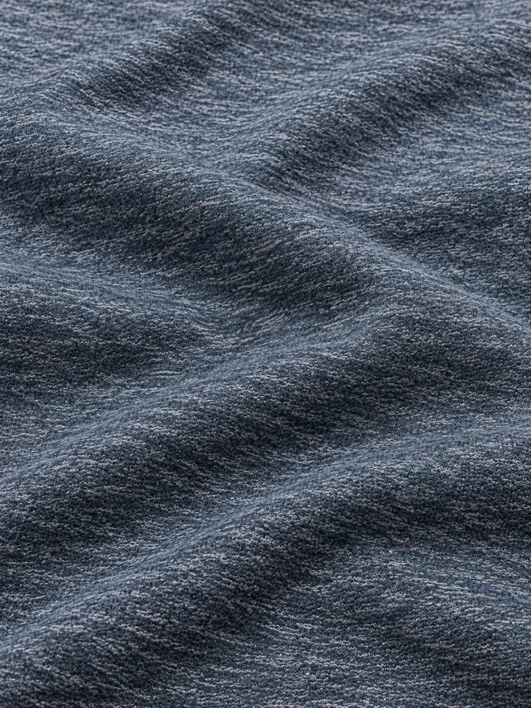Golf-Pullover mit Viertelreißverschluss und blauem Melange-Farbverlauf