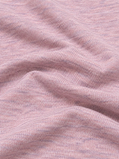 Rosa Golf-Pullover mit strukturierter Oberfläche und Viertelreißverschluss aus Funktionsmaterial