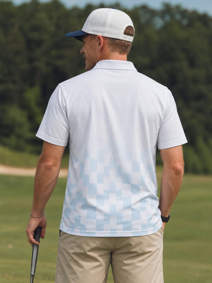 Sky Fairway Fade Performance-Poloshirt