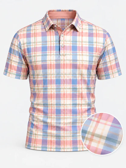 Resort Plaid Performance-Golf-Poloshirt
