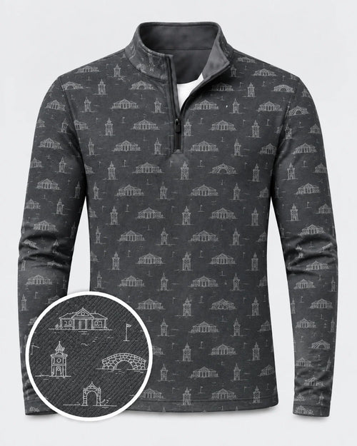 Heritage-Golfpullover mit kurzem Reißverschluss